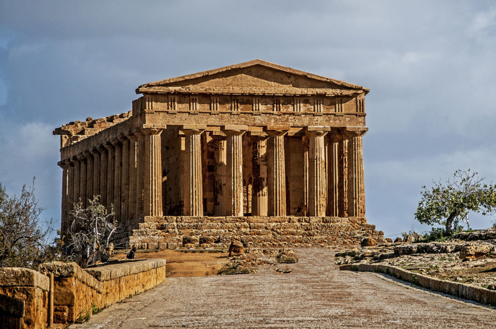 Il Tempio della Concordia fronte