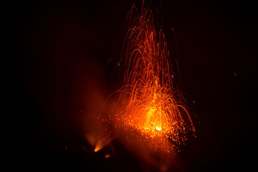 tipica esplosione Stromboliana